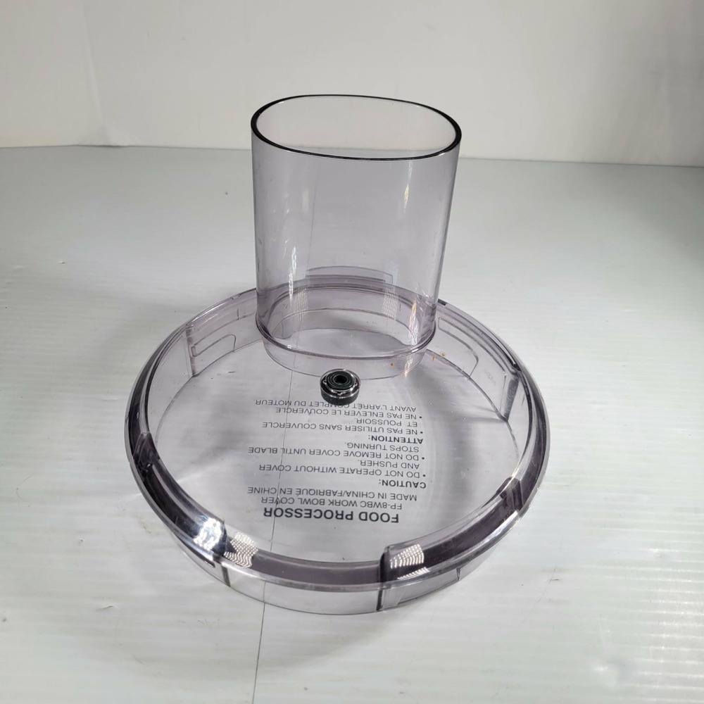 Cuisinart Food Processor FP-8WBC Replacement Part Lid Cover‎ With Pusher - Picture 2 of 10